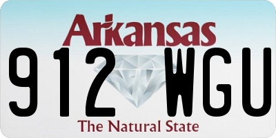AR license plate 912WGU