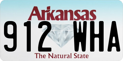 AR license plate 912WHA