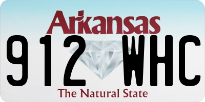 AR license plate 912WHC