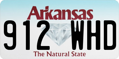 AR license plate 912WHD