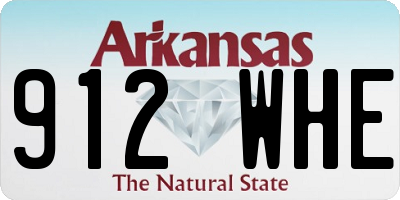 AR license plate 912WHE