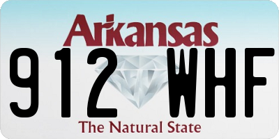 AR license plate 912WHF