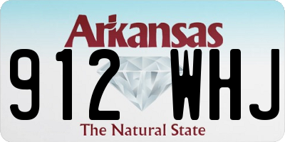 AR license plate 912WHJ