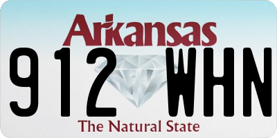 AR license plate 912WHN