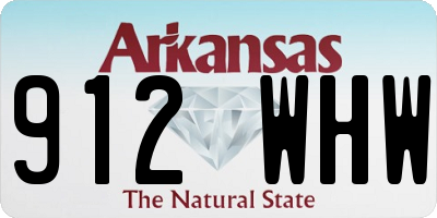 AR license plate 912WHW