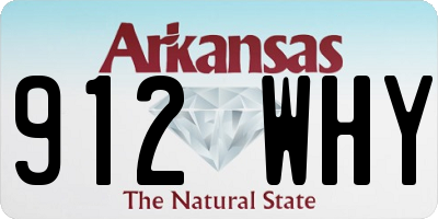AR license plate 912WHY