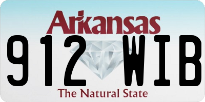 AR license plate 912WIB