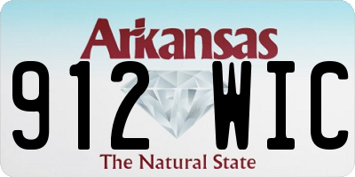 AR license plate 912WIC