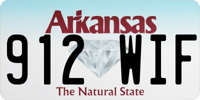 AR license plate 912WIF