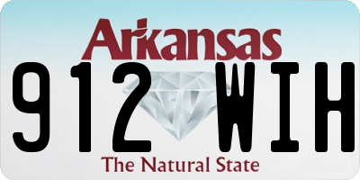 AR license plate 912WIH