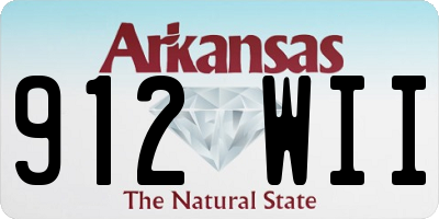 AR license plate 912WII