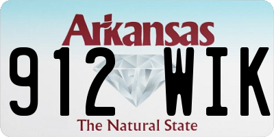 AR license plate 912WIK