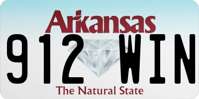 AR license plate 912WIN