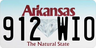 AR license plate 912WIO