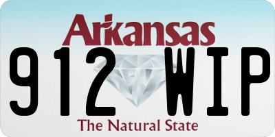 AR license plate 912WIP