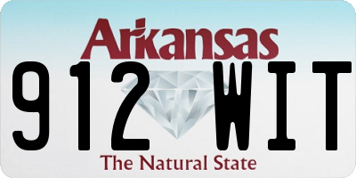 AR license plate 912WIT