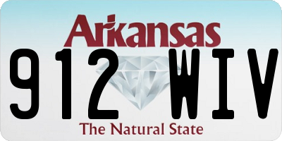 AR license plate 912WIV