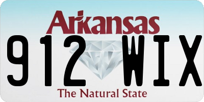 AR license plate 912WIX