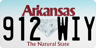 AR license plate 912WIY