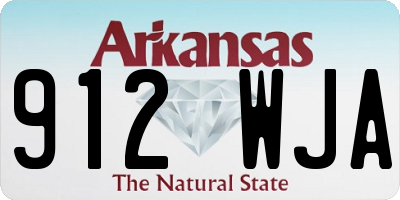 AR license plate 912WJA