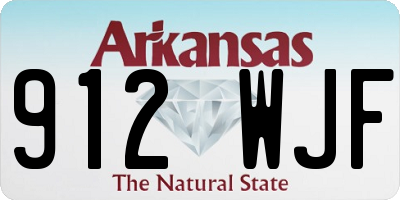 AR license plate 912WJF