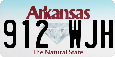 AR license plate 912WJH