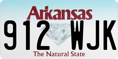 AR license plate 912WJK