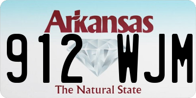 AR license plate 912WJM