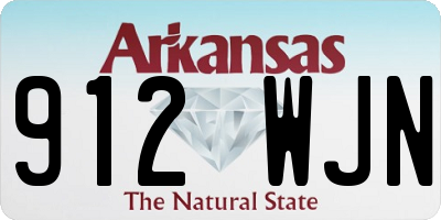 AR license plate 912WJN