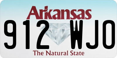 AR license plate 912WJO