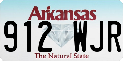 AR license plate 912WJR