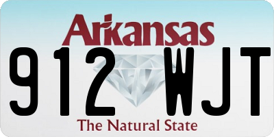 AR license plate 912WJT