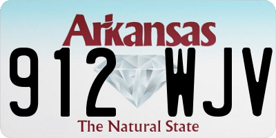 AR license plate 912WJV