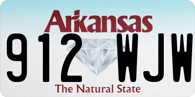 AR license plate 912WJW