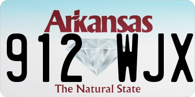 AR license plate 912WJX