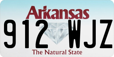 AR license plate 912WJZ