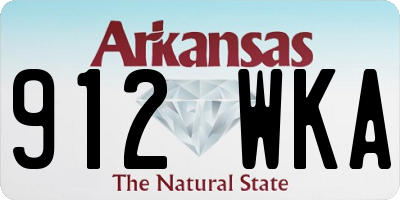 AR license plate 912WKA