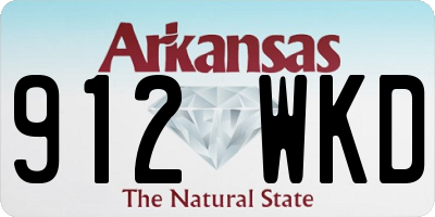 AR license plate 912WKD