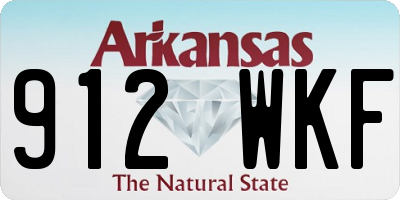 AR license plate 912WKF