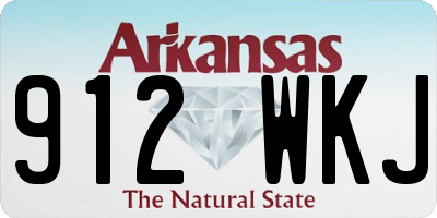 AR license plate 912WKJ