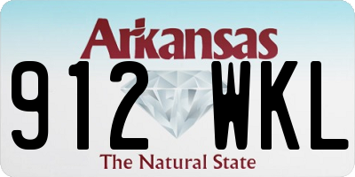 AR license plate 912WKL