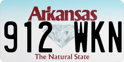 AR license plate 912WKN