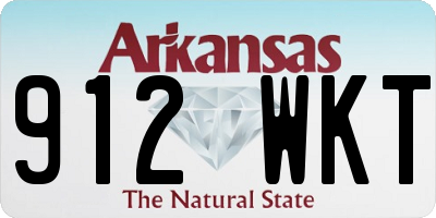 AR license plate 912WKT