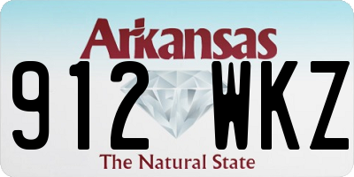 AR license plate 912WKZ