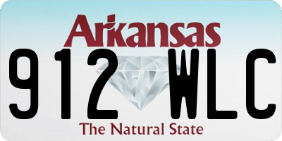AR license plate 912WLC