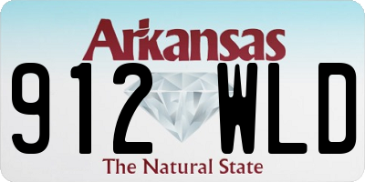 AR license plate 912WLD