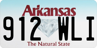 AR license plate 912WLI