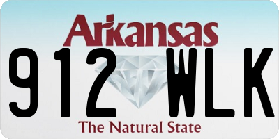 AR license plate 912WLK