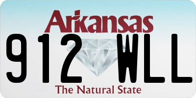 AR license plate 912WLL