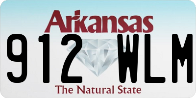 AR license plate 912WLM